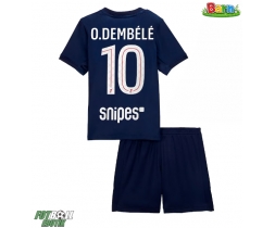 Paris Saint-Germain Ousmane Dembele #10 Hemmaställ Barn 2025-26 Kortärmad (+ Korta byxor) Paris Saint-Germain Ousmane Dembele #10 Hemmaställ Barn 2025-26 Kortärmad (+ Korta byxor)